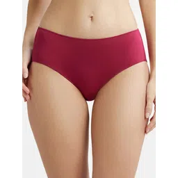 jockey 1802 High Coverage Micro Modal Elastane Stretch Women Hipster Red Panty-picture-19