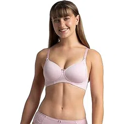 jockey 1816 Women's Wirefree Padded Soft Touch Microfiber Nylon Elastane Stretch Full Coverage Lace Styling Multiway T-Shirt Bra with Adjustable Straps-picture-36
