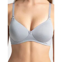 Jockey 1819 Grey Full Coverage Non-Wired T-Shirt Bra image 5