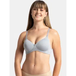 Jockey 1819 Grey Full Coverage Non-Wired T-Shirt Bra image 1