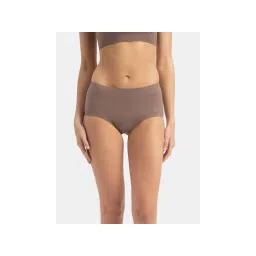 Jockey 1827 Women High Coverage Soft Touch Microfiber Elastane Full Brief-Deep Taupe-picture-29