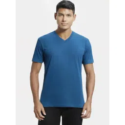 Jockey 2726 Teal Super Combed Cotton Rich Half Sleeves T-Shirt-picture-33