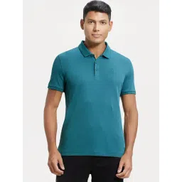 Jockey 3912 Green Super Combed Cotton Rich Half Sleeves Polo T-Shirt-picture-21
