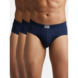 Jockey 8035 Men's Super Combed Cotton Solid Poco Brief (Pack of 3)-picture-22