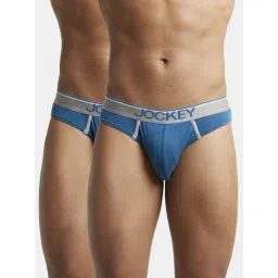Jockey 8044 Wine Super Combed Cotton Rib Briefs with Ultrasoft Waistband - Pack of 2-picture-32