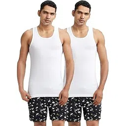 jockey 8820 Men's Super Combed Cotton Round Neck Sleeveless Vest with Extended Length for Easy Tuck (Pack of 2)-picture-31