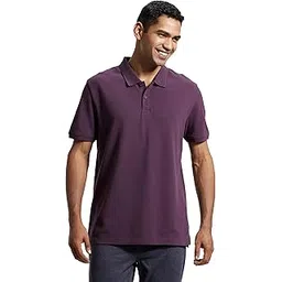 jockey AM35 Men's Super Combed Cotton Rich Pique Fabric Solid Half Sleeve Regular Fit Polo T-Shirt-picture-35