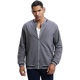 jockey AM92 Men's Super Combed Cotton Rich Fleece Fabric Ribbed Cuff Jacket With Stay Warm Treatment-picture-49