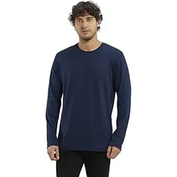 jockey AM95 Men's Super Combed Cotton Rich Solid Round Neck Full Sleeve T-Shirt-picture-41