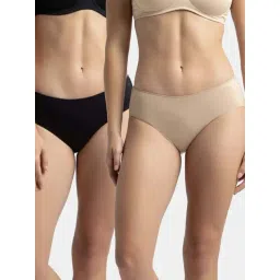 Jockey Black & Skin Regular Fit Panties - Pack of 2-picture-26