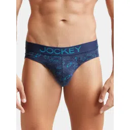 Jockey Black Cotton Print Briefs-picture-10