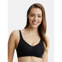 Jockey Black Non Padded Non Wired FE41 T-Shirt Bra-picture-38