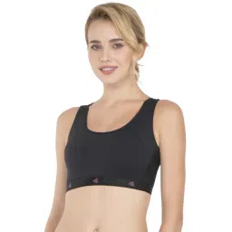 Jockey Black Padded Non Wired AP20 Sports Bra-picture-36