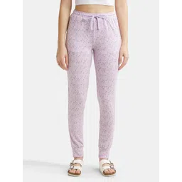 Jockey Cotton Relaxed Fit Cuffed Hem Styled Printed Lounge Pants With Side Pockets-picture-19