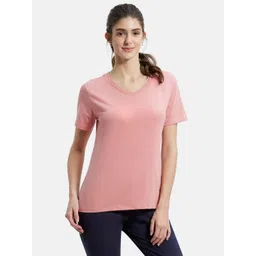Jockey Cotton Rich Relaxed Fit Solid V Neck T-Shirt-picture-21
