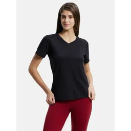 Jockey Cotton Rich Relaxed Fit Solid V Neck T-Shirt-picture-11