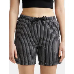 Jockey Cotton Woven Relaxed Fit Checkered Shorts with Side Pockets-picture-20