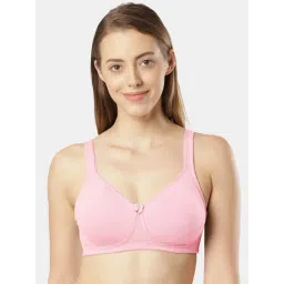 Jockey ES24 Wirefree Non Padded Super Combed Cotton Elastane Full Coverage Plus Size Bra-Candy Pink-picture-42