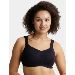Jockey FE78 Women's Wirefree Padded Super Combed Cotton Full Coverage Plus Size Bra with Broad Wings-picture-26