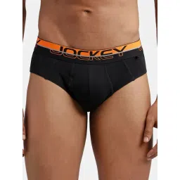 Jockey FP01 Jet Black Super Combed Cotton Briefs with Ultrasoft Waistband-picture-23