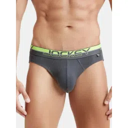 Jockey FP02 Men's Super Combed Cotton Rib Solid Brief with Ultrasoft Waistband-image-46