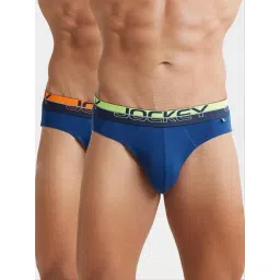 Jockey FP02 Men's Super Combed Cotton Rib Solid Brief with Ultrasoft Waistband (Pack of 2)-image-7