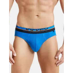 Jockey FP02 Royal Blue Super Combed Cotton Rib Briefs with Ultrasoft Waistband-image-6
