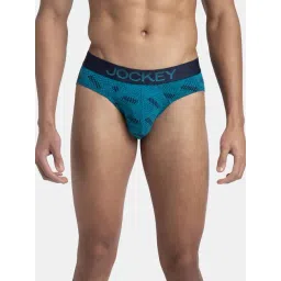 Jockey FP22 Men's Super Combed Cotton Elastane Stretch Printed Brief with Ultrasoft Waistband-picture-22