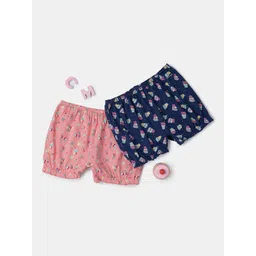 Jockey Girls Pack Of 2 Printed Pure Cotton Boxer Style Briefs SG06-0205-BDRPR-picture-18