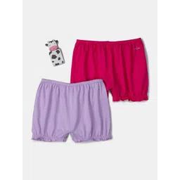 Jockey Girls Pack Of 2 Solid Pure Cotton Boxer Style Briefs-picture-29
