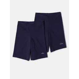 Jockey Girls Pack Of 2 Super Combed Cotton Elastane Shorts with Ultrasoft Waistband-picture-33