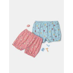 Jockey Girls Printed Pure Cotton Boxer Style Briefs Pack Of 2-picture-35