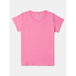Jockey Girls Solid Round Neck Cotton T-shirt-picture-57