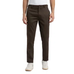 Jockey Green Cotton Slim fit Solid Trousers-picture-13