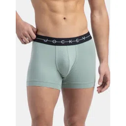 Jockey Green Regular Fit Solid Trunks-picture-27