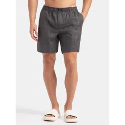 Jockey HG18 Men's Tencel Lyocell Cotton Checkered Boxer Shorts with Side Pocket-picture-40