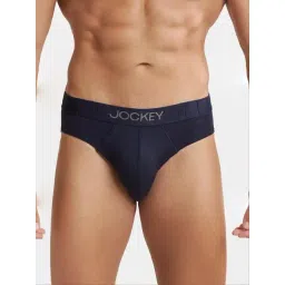 Jockey IC31 True Navy Supima Cotton Elastane Stretch Briefs with Ultrasoft Waistband-picture-30