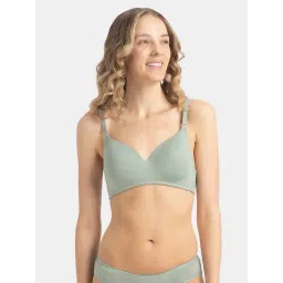Jockey Iceberg Green Plain T-Shirt Bra-picture-13