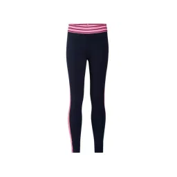 Jockey Kids Black & Pink Solid Leggings-picture-48