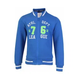 Jockey Kids Blue & White Cotton Printed Jacket-picture-18