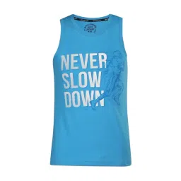 Jockey Kids Blue & White Cotton Printed Tank-picture-17