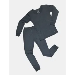 Jockey Kids Charcoal Melange Cotton Thermal Long John-picture-35