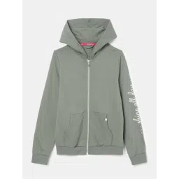 Jockey Kids Green Cotton Printed Full Sleeves Jacket-picture-13