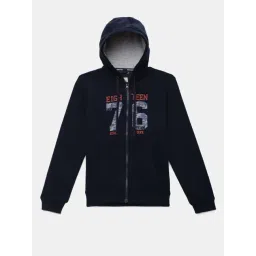 Jockey Kids Navy Printed Full Sleeves Hooded Jacket-picture-43