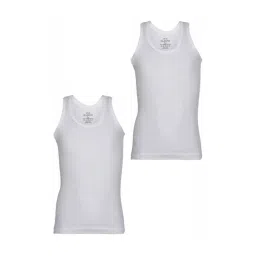 Jockey Kids White Cotton Vests - Pack of 2-picture-35