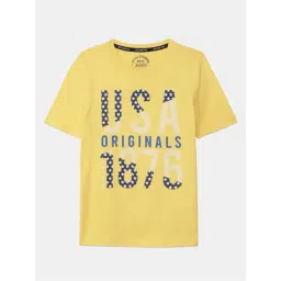 Jockey Kids Yellow Cotton Printed T-Shirt-picture-25