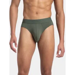 Jockey Life Green Cotton Tencel Regular Fit Solid Briefs-picture-31