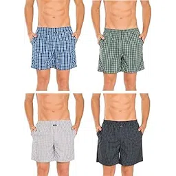 jockey Men 1223 Assorted Colors Cotton Boxer (Pack Of 4) (Large)-picture-25