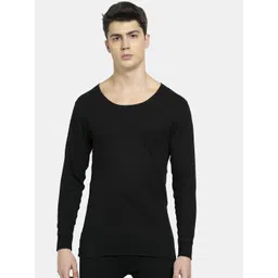 Jockey Men Black Solid Tailored-Fit Thermal Top-picture-36