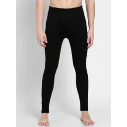 Jockey Men Black Solid Thermal Bottoms-picture-37